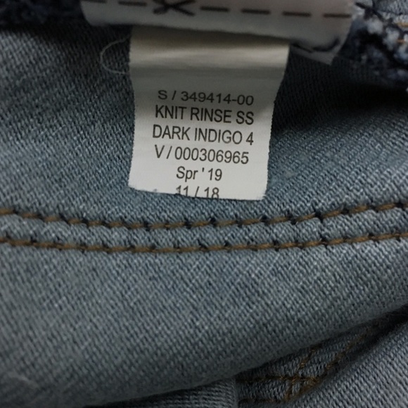 GAP Jeans Stretch Super Skinny Slim Denim Dark Wash Girls Size 12 Regular - Picture 8 of 12